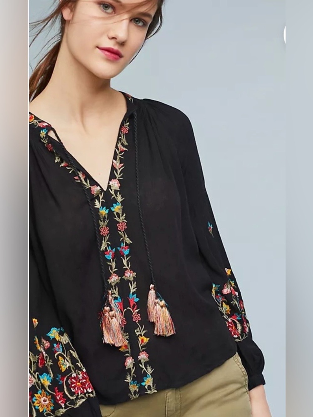 Anthropologie Lanie Peasant Top by Maeve, Sz M